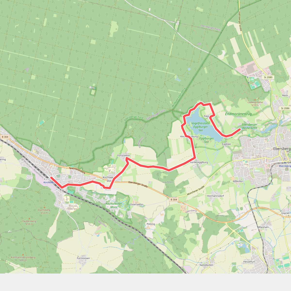 MVV Wanderweg Dreieck (Kirchseeon - Ebersberg)