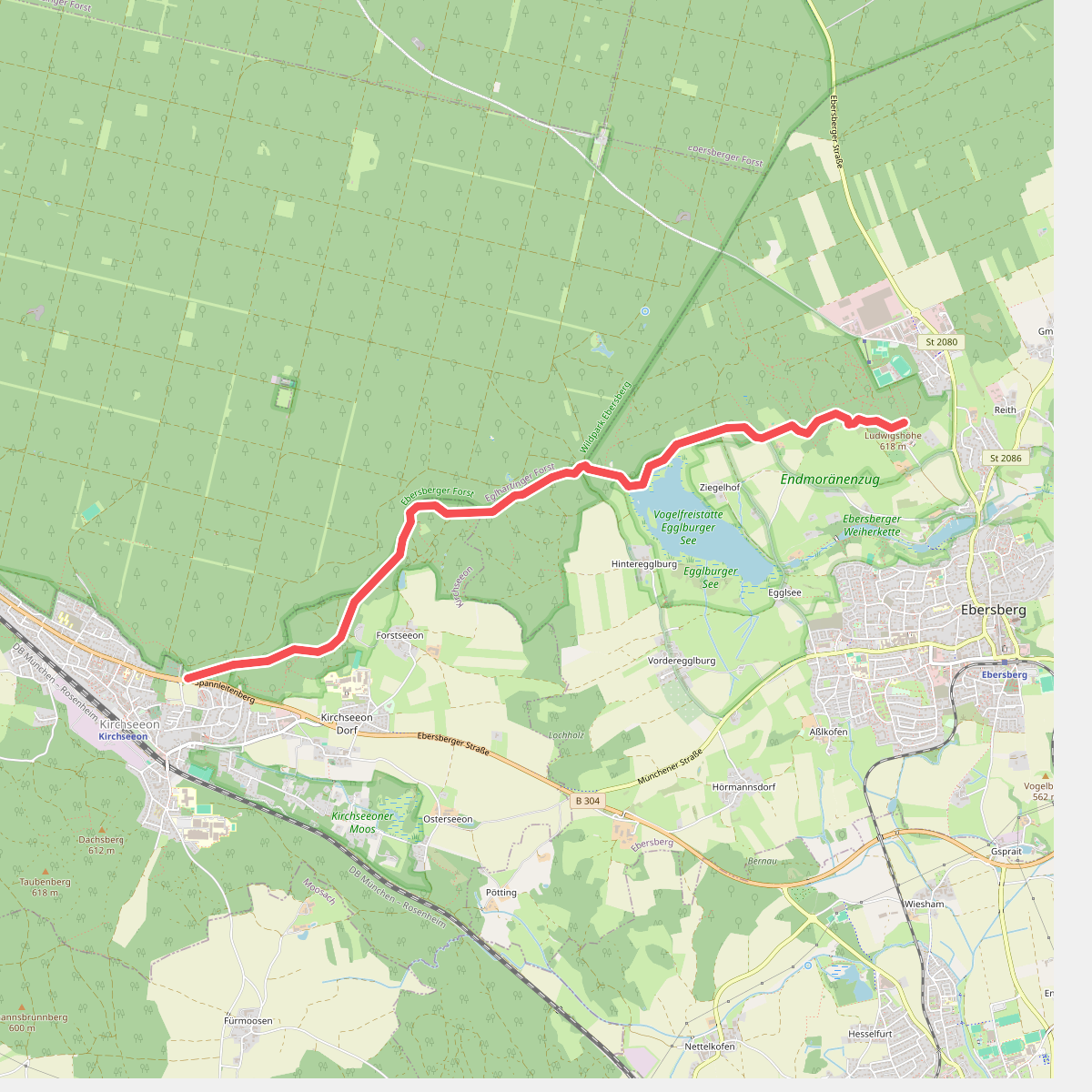 Wanderweg weiß-rot