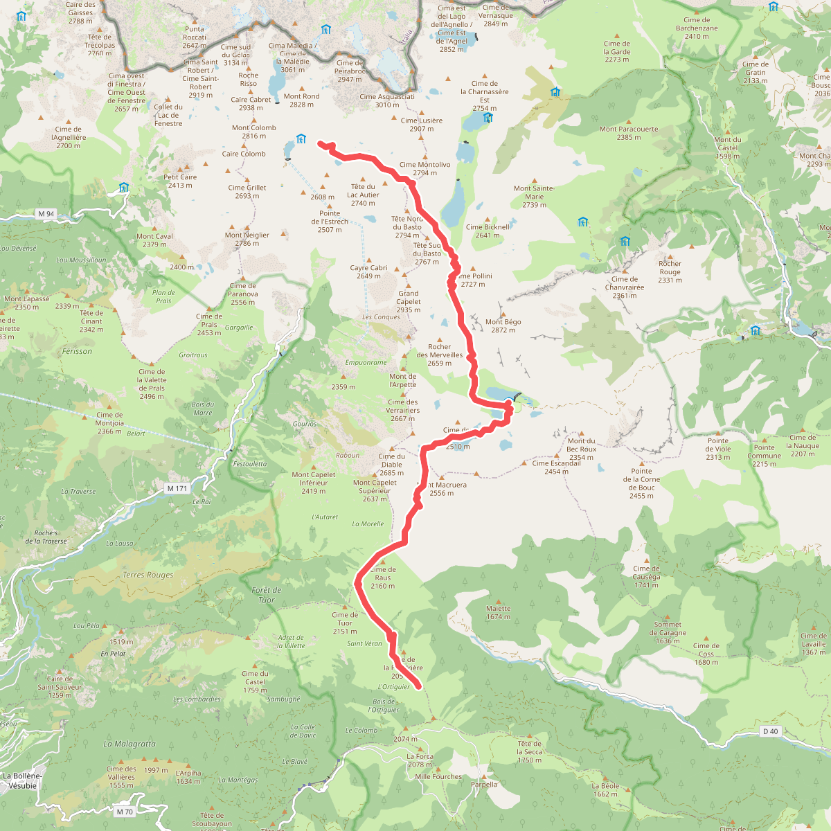 Vallon de la Fous - Gra... · GR5 etappe 105