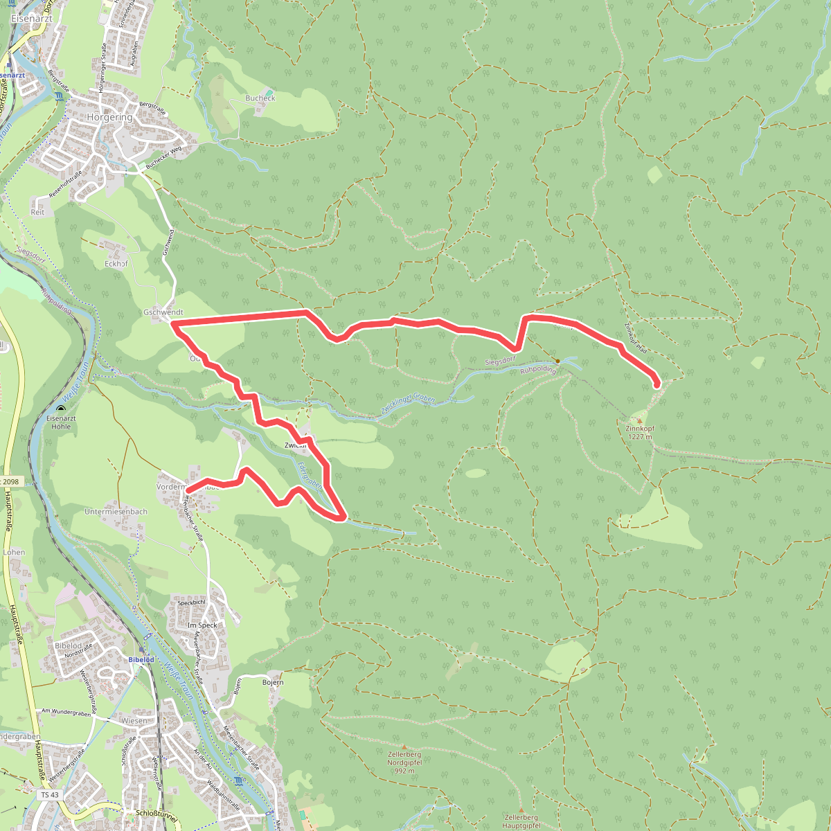 Wanderwegenetz Siegsdorf