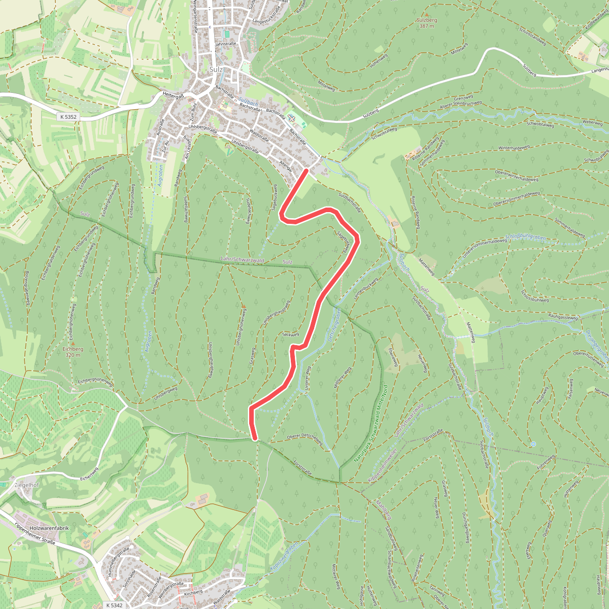 Bildstöckle - Sulz Waldstraße