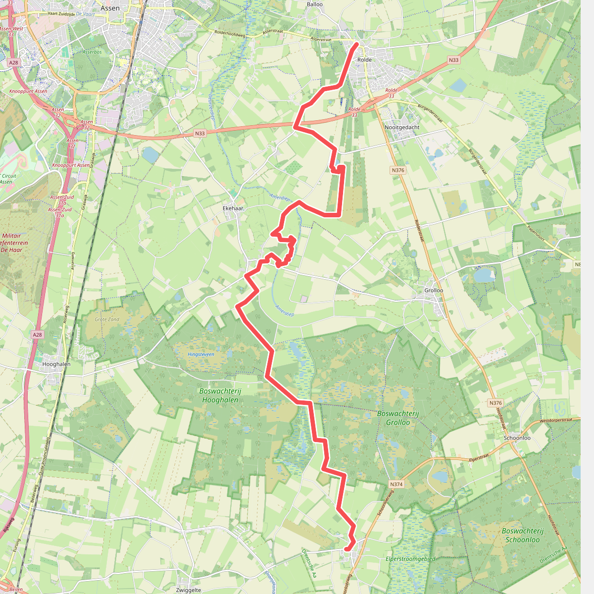 Rolde - Elp · Jacobspad Uithuizen - Hasselt etappe 7