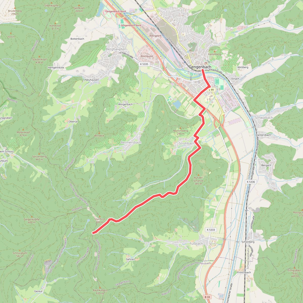 Gengenbach - Rebmesserstein