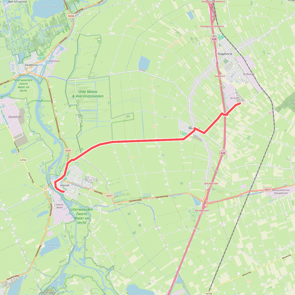 Staphorst - Hasselt · Jacobspad Uithuizen - Hasselt etappe 12