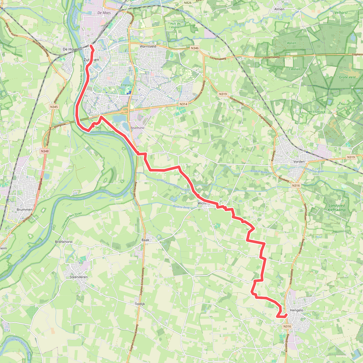 Zutphen - Hengelo Gld · Ludgerpad etappe 1