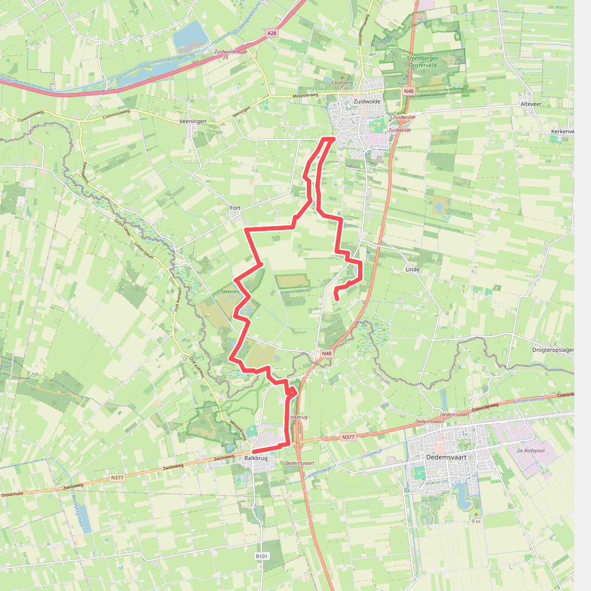 Balkbrug - Nolde · Loop van Reest etappe 5