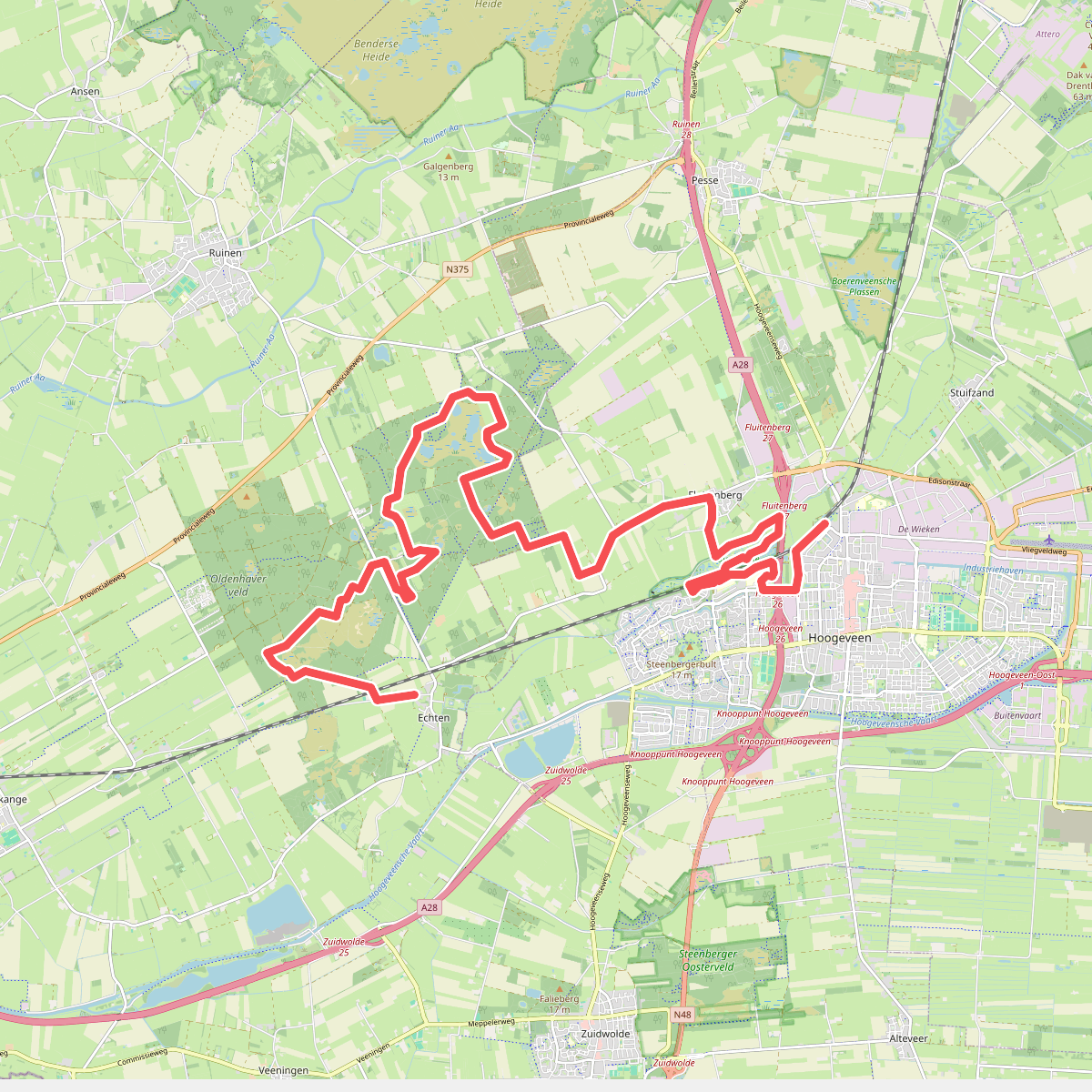 Echten - Hoogeveen · Loop van Reest etappe 8