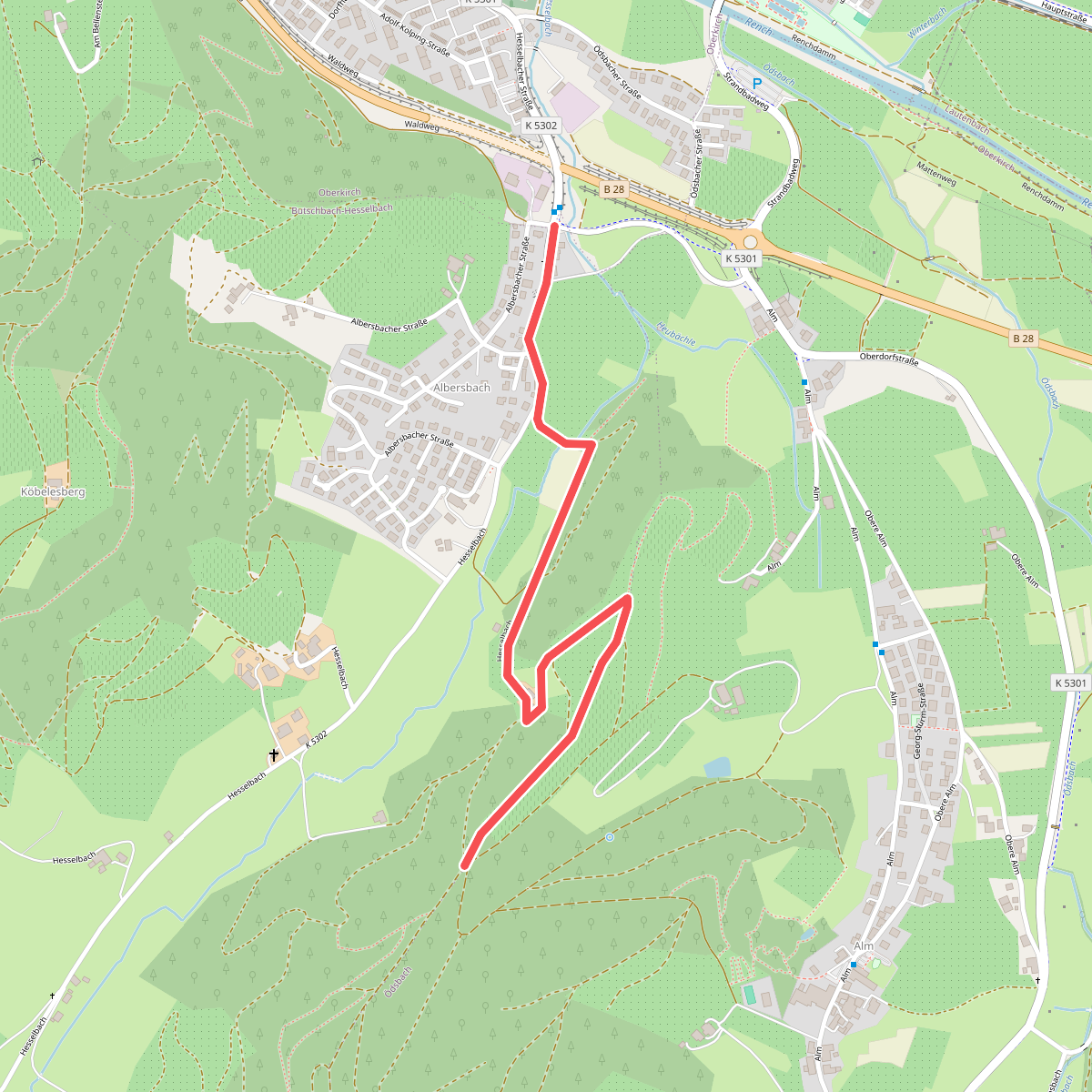Hesselbacher Brücke - Heuberger Eck