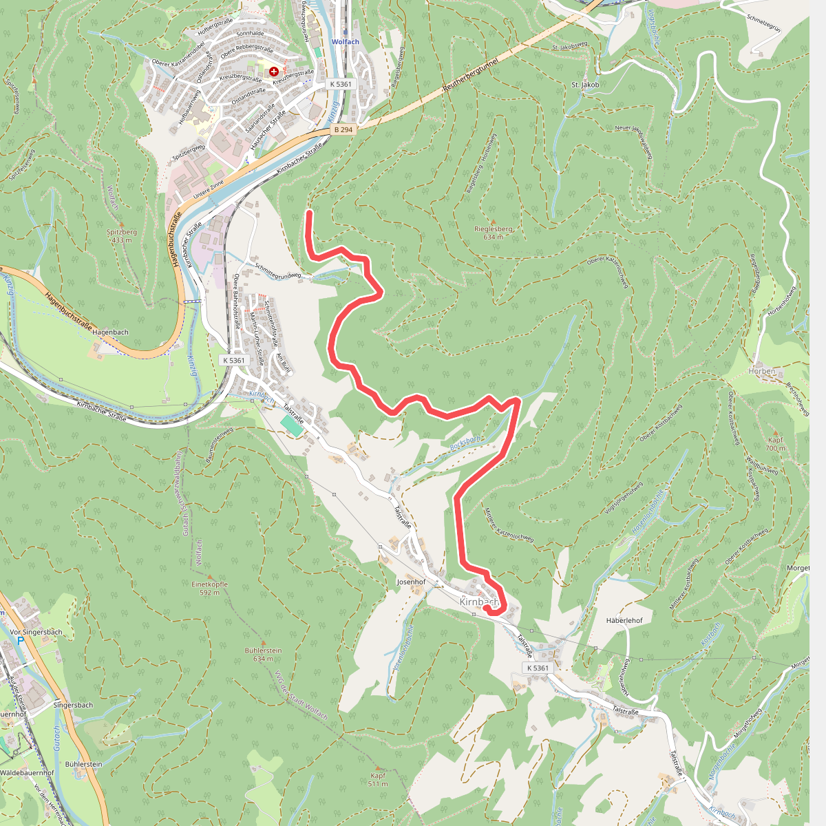 Gelgenbühl - Kirnbach Winterberg