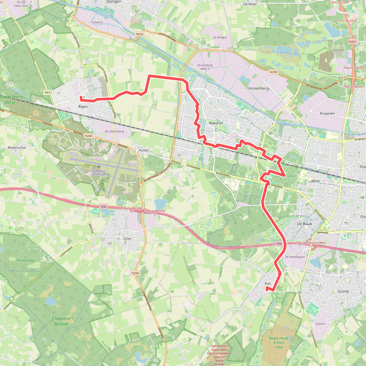 Riel - Rijen · Oranje Nassaupad etappe 4