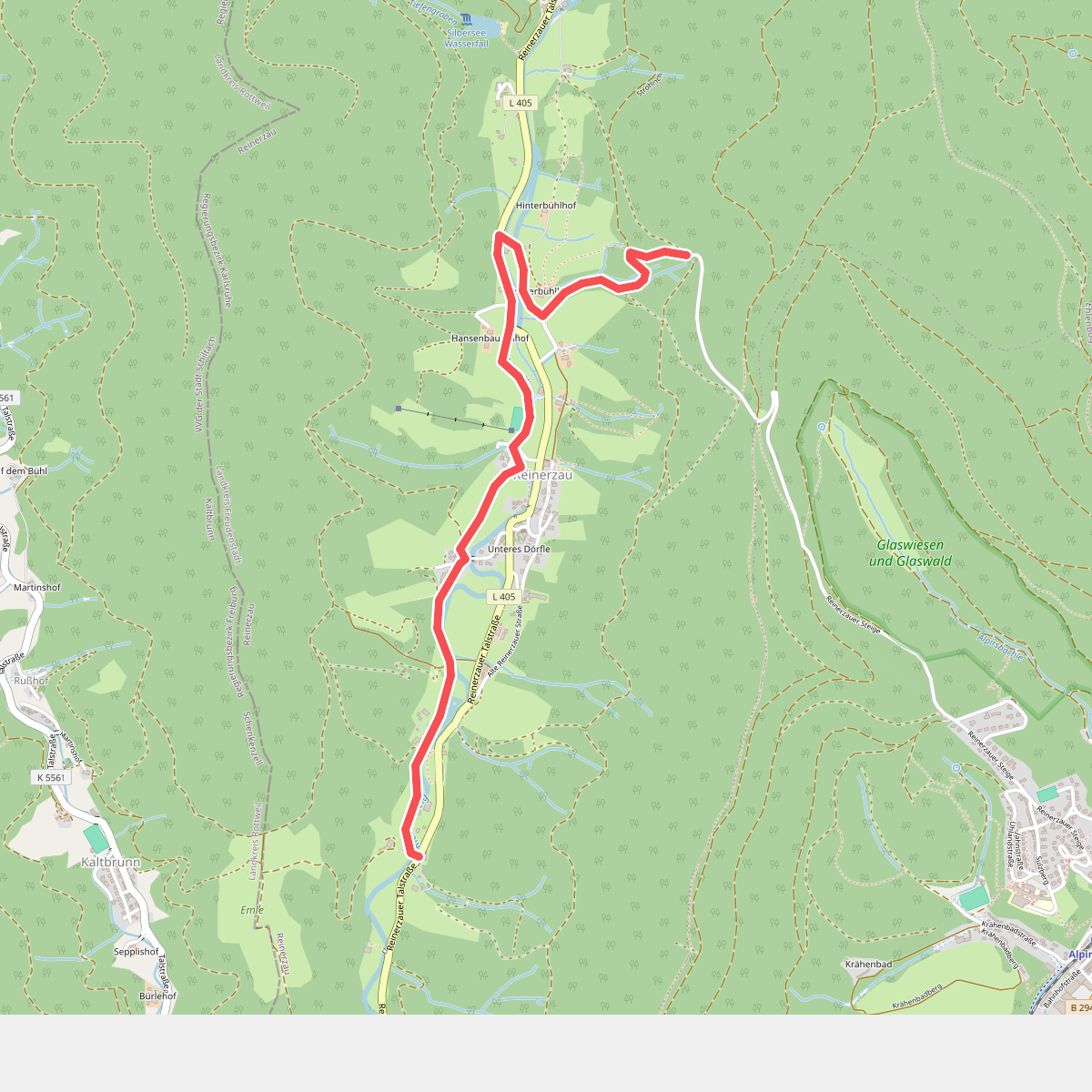 Sommerhangweg Abzw. Auerhahn - Reinerzau Rauher Felsen