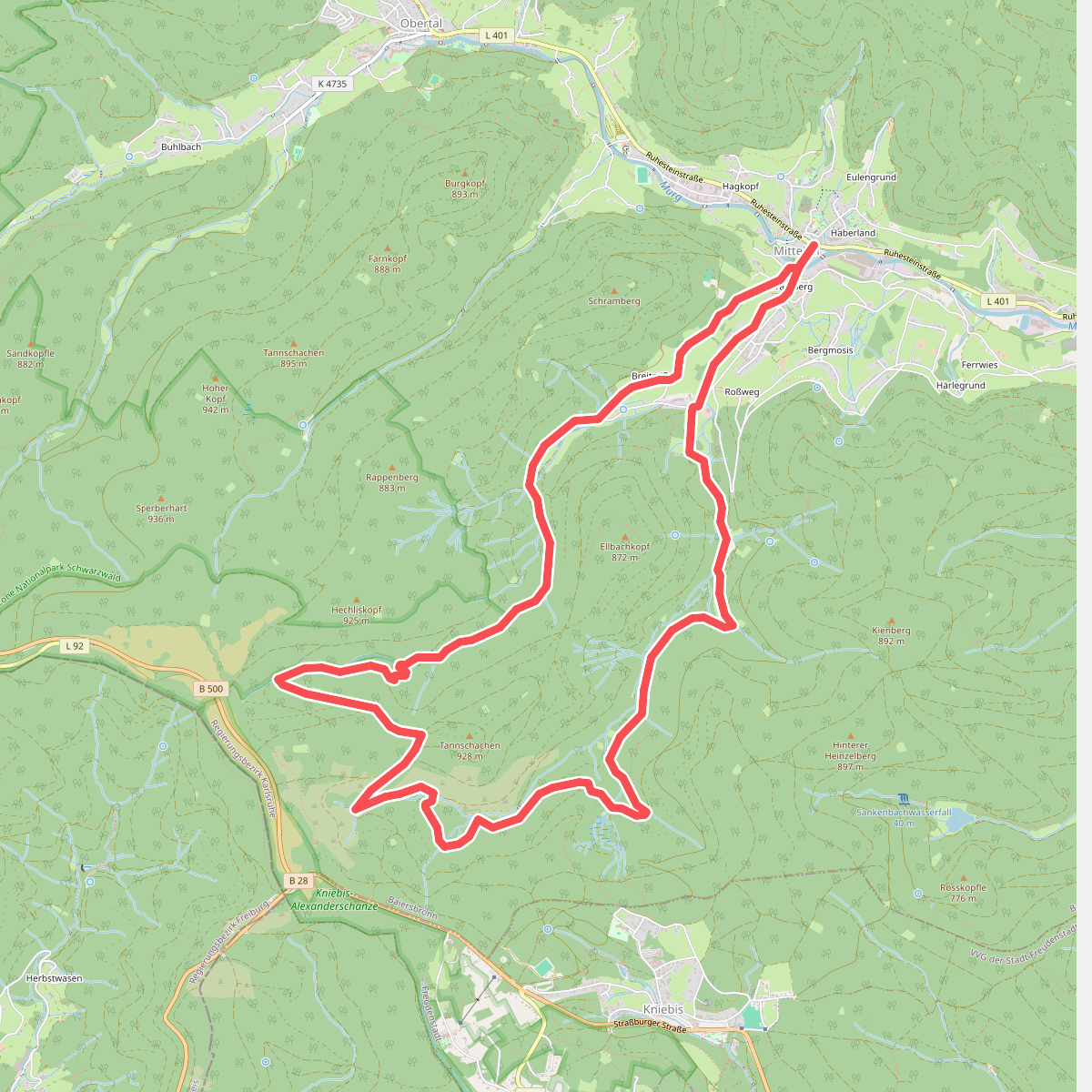 Baiersbronner Himmelsweg: Naturgewalten-Tour