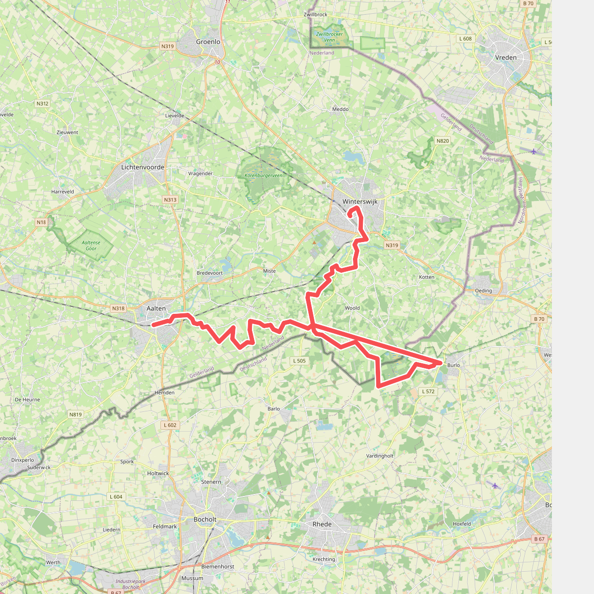 Aalten - Winterswijk · Ludgerpad etappe 4