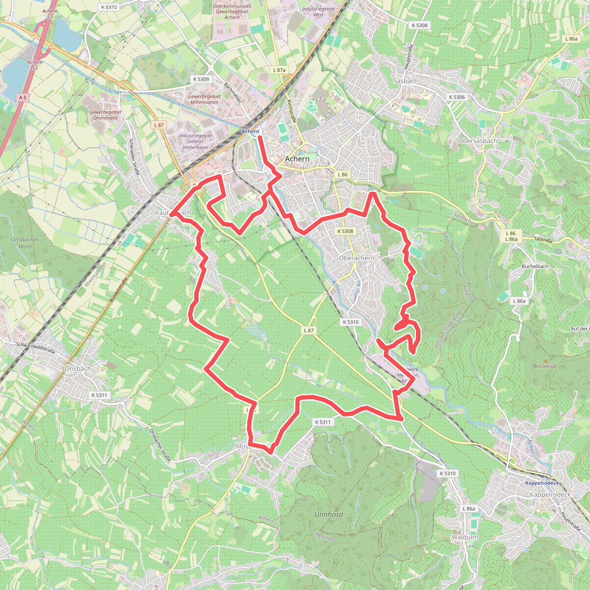 Dreikirschenweg Großer Rundweg