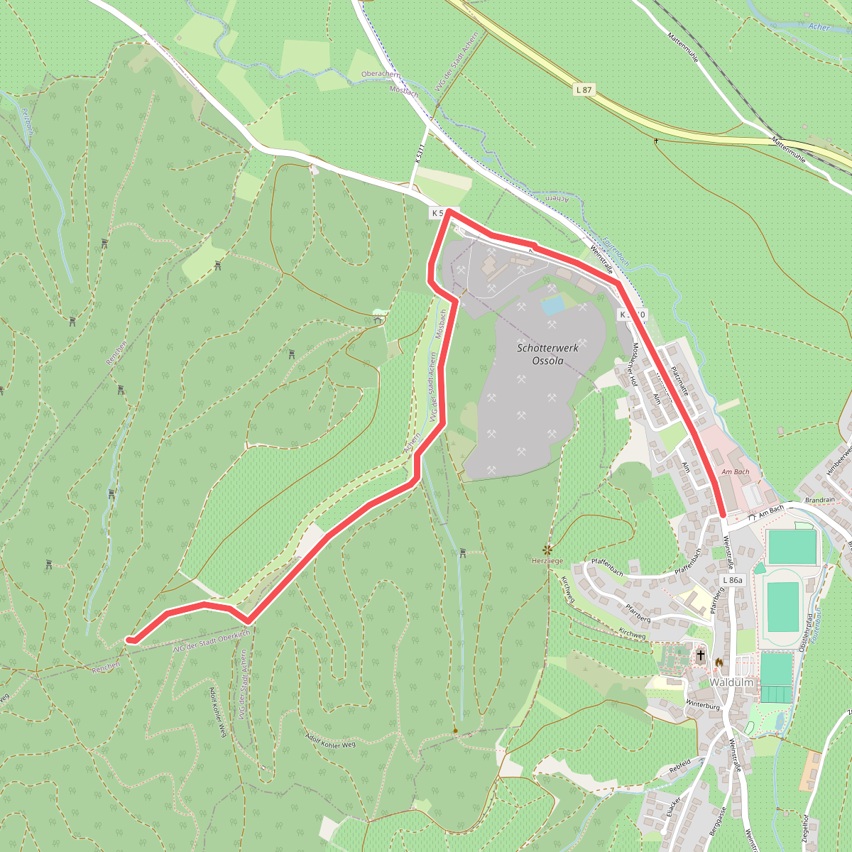 Kreuztanne - Waldulm Pfaffenbach