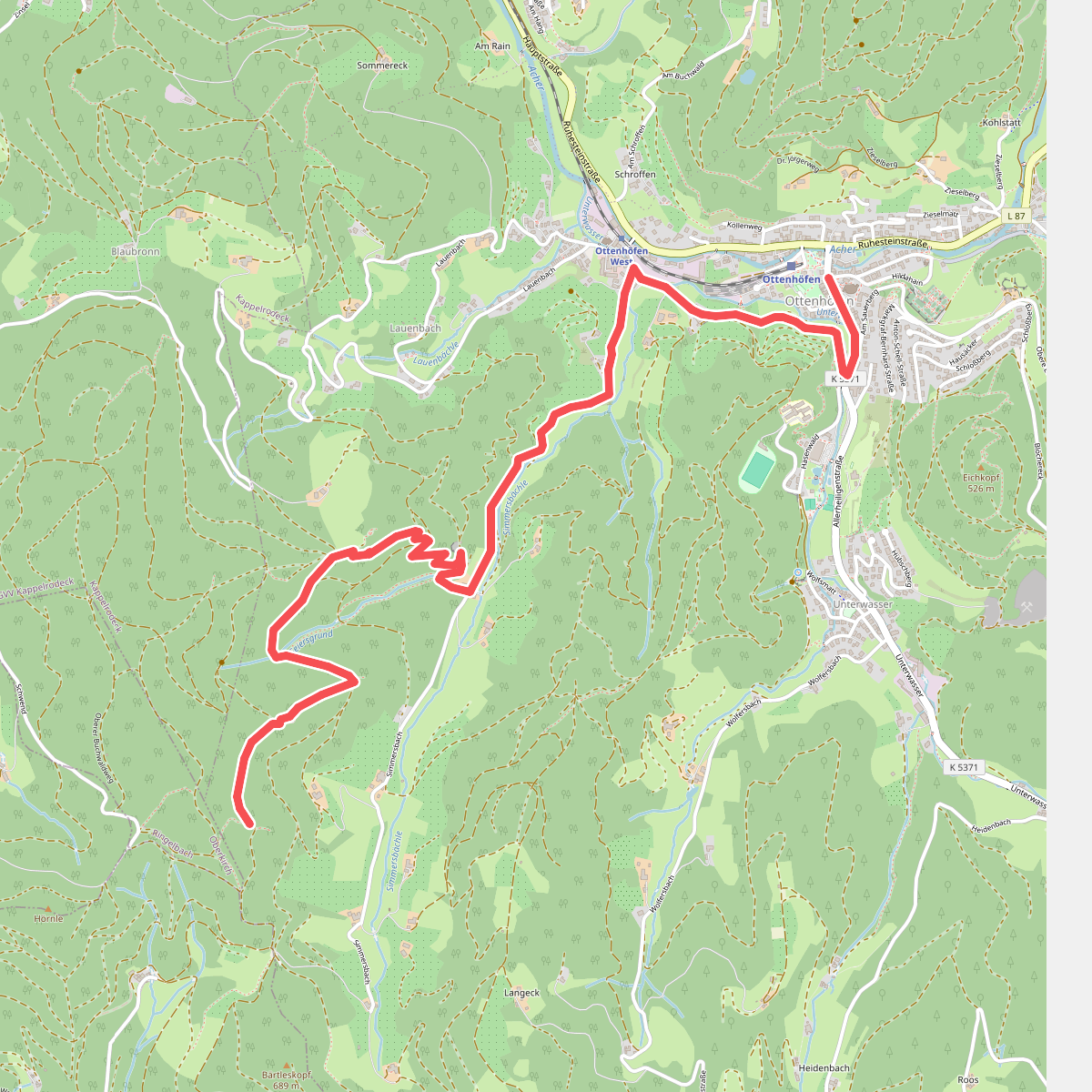 Ottenhöfen - Rappenschrofen