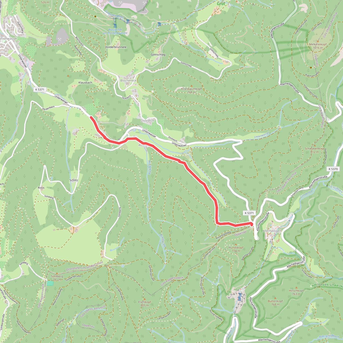 St. Ursula - Unterwasser Bürstenschrofen