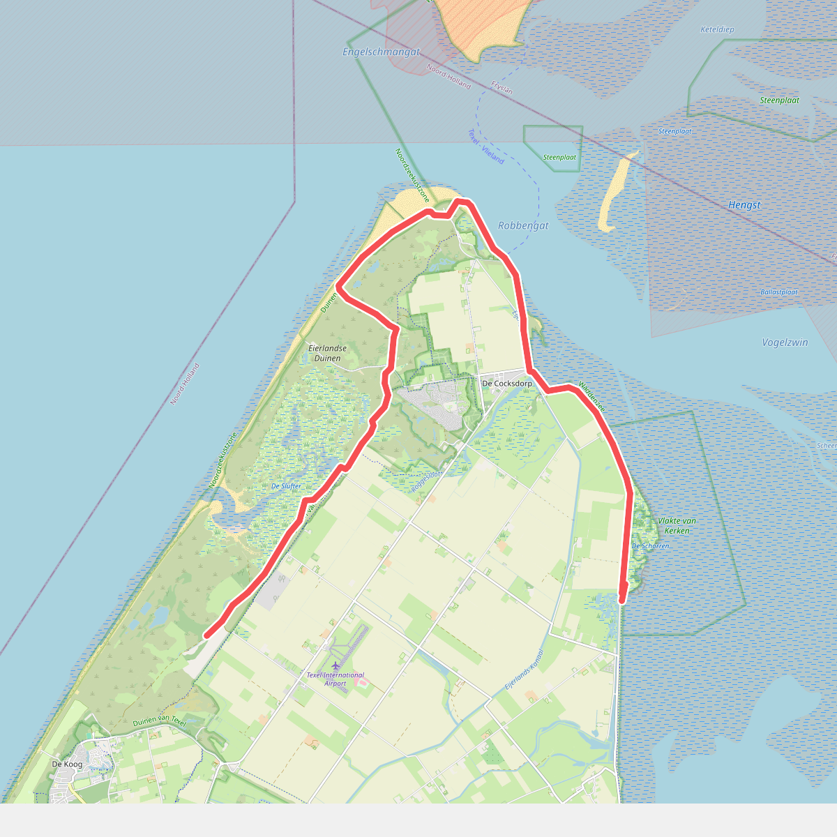 De Slufter - De Wezenputten · Texelpad etappe 2