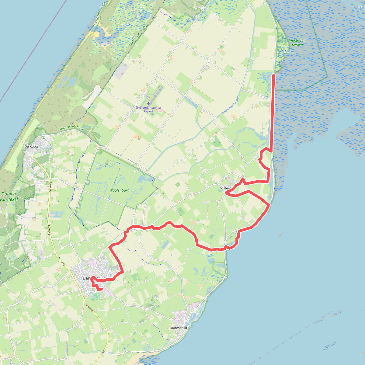 De Wezenputten - Den Burg · Texelpad etappe 3