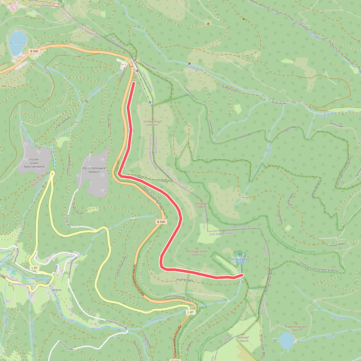 Seibelseckle - Skilift Darmstädter Hütte