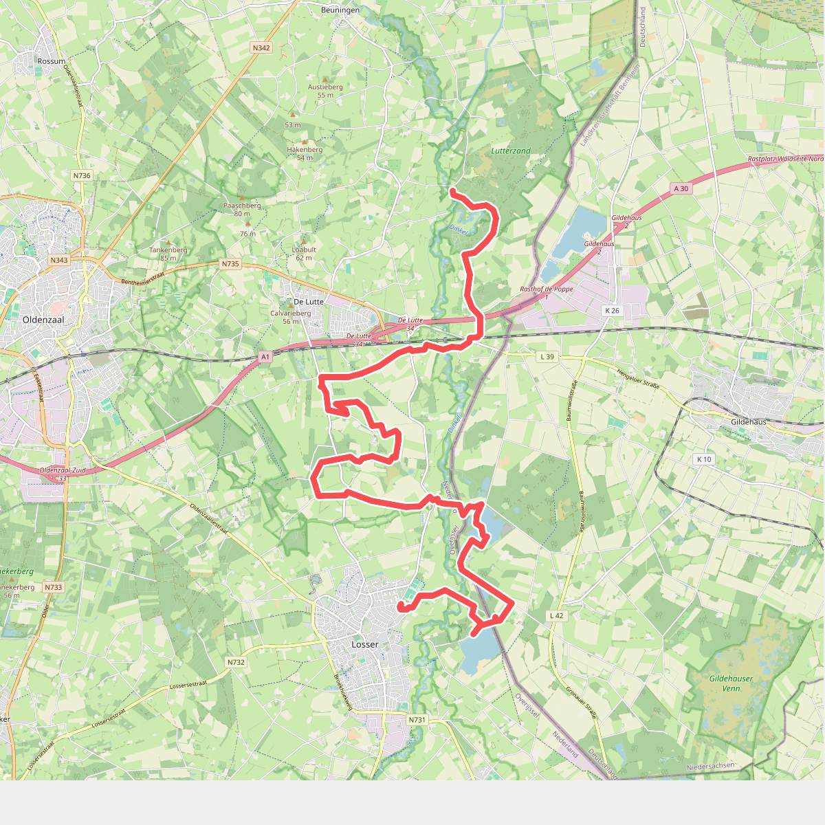 Losser - Lutterzand · Dinkelpad etappe 2