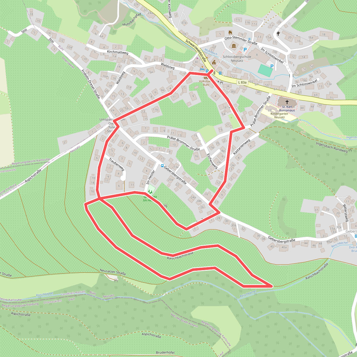 Rundwanderweg 3 Neusatz - Weinlehrpfad