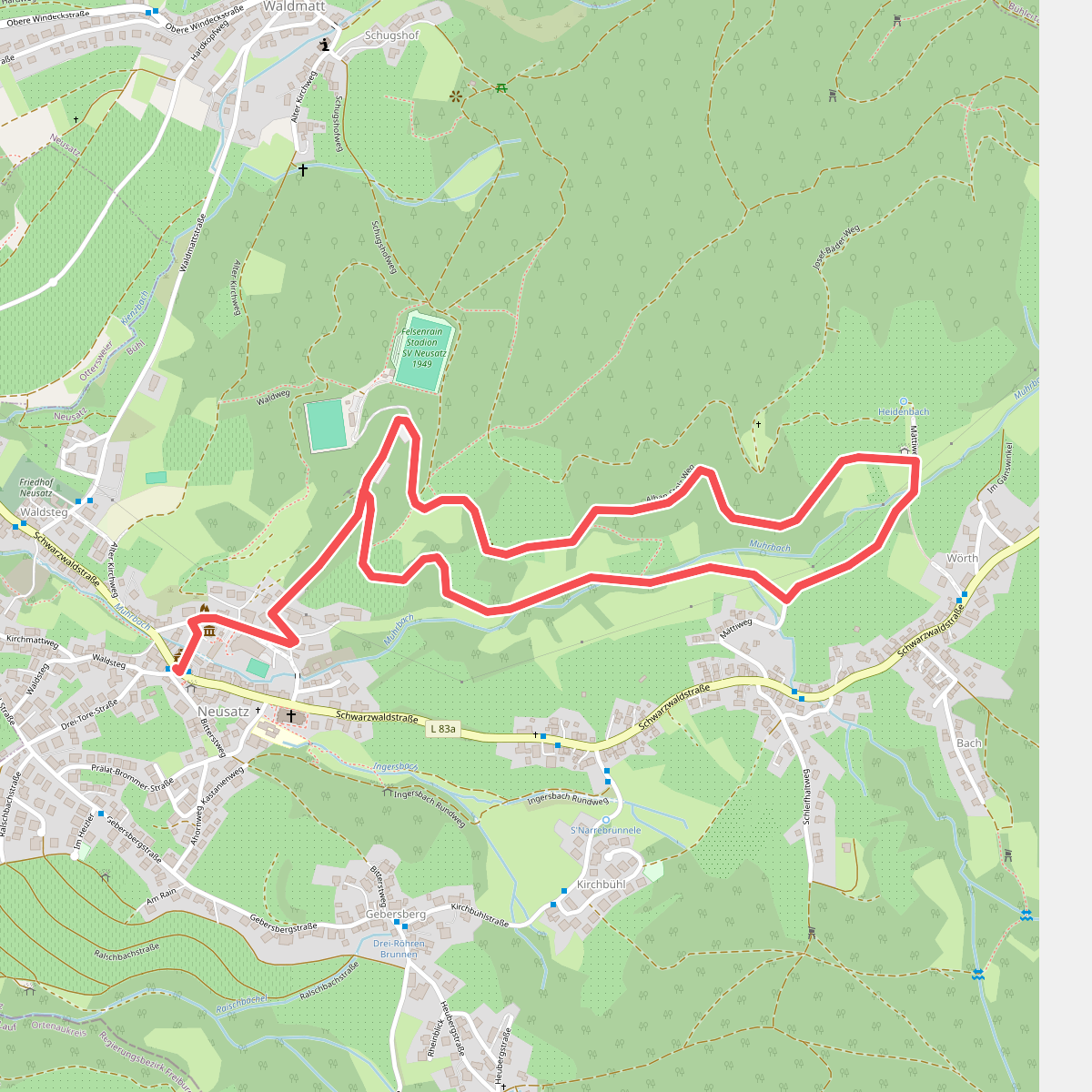 Rundwanderweg 1 Neusatz - Trockenmauern