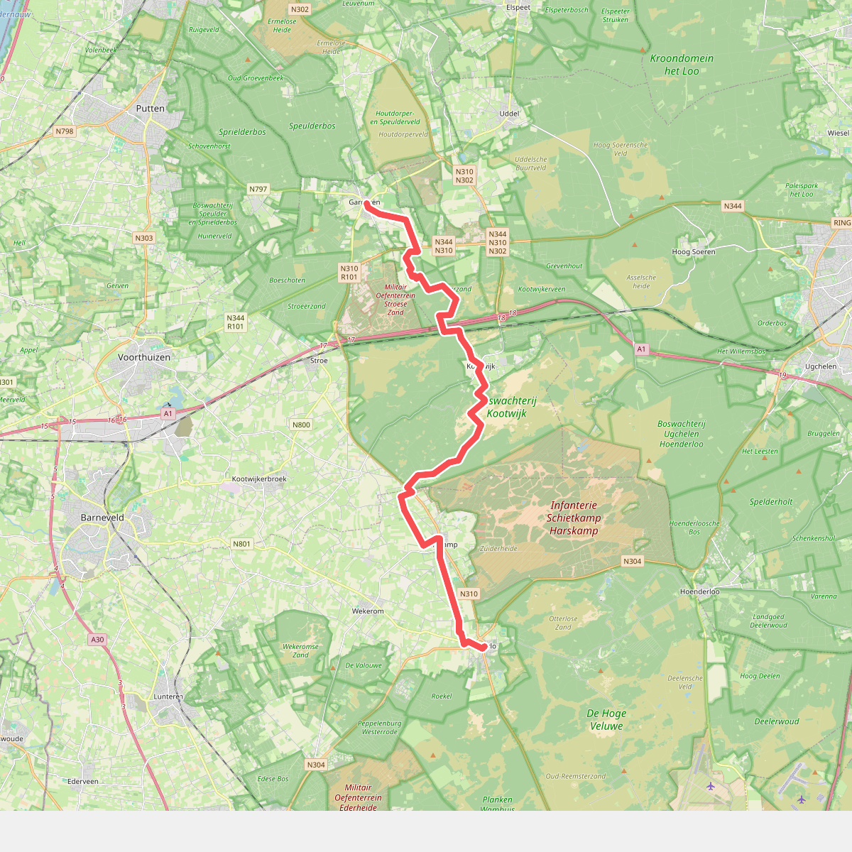 Garderen - Otterlo · Wandelroute van A tot Z etappe 6