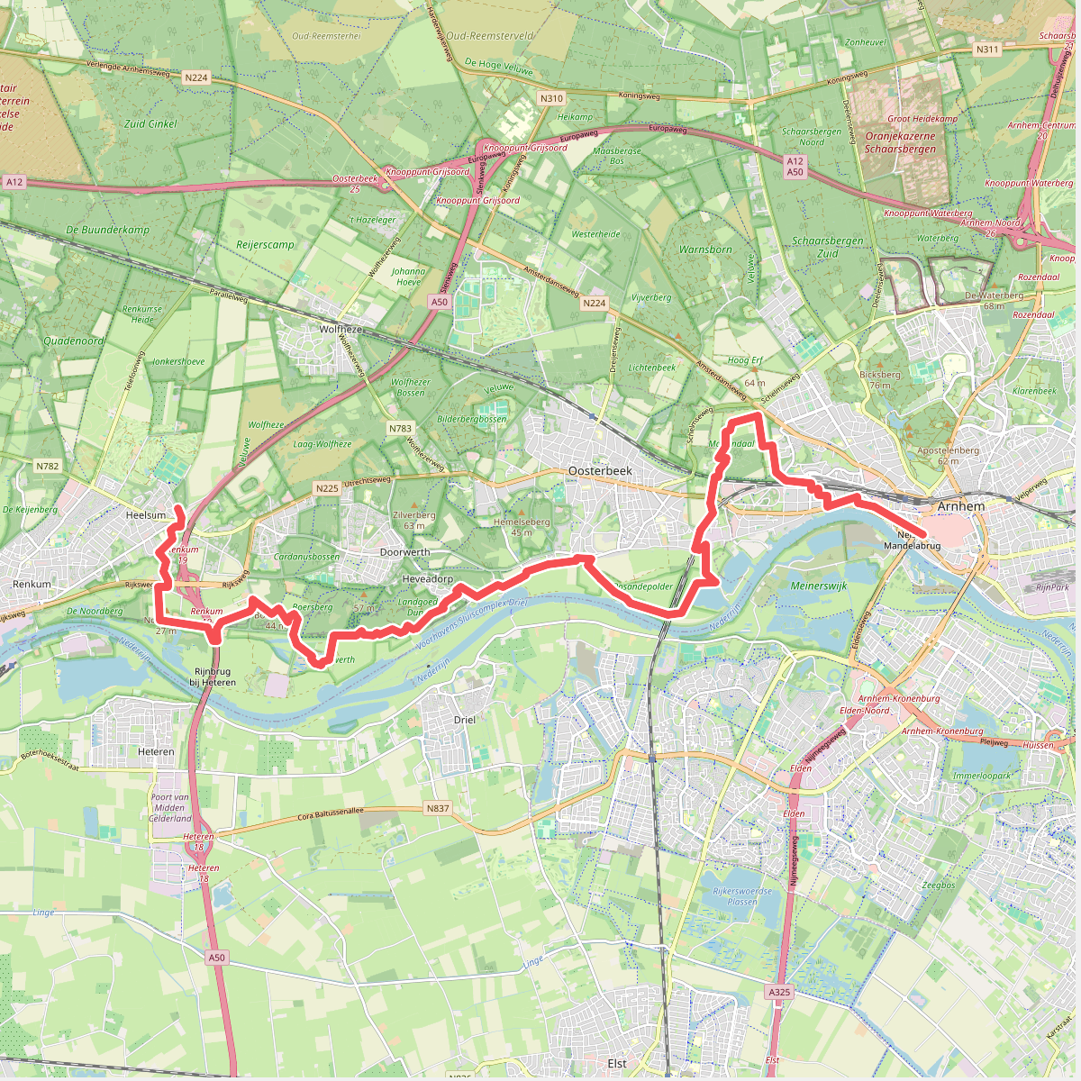 Heelsum - Arnhem · Wandelroute van A tot Z etappe 8