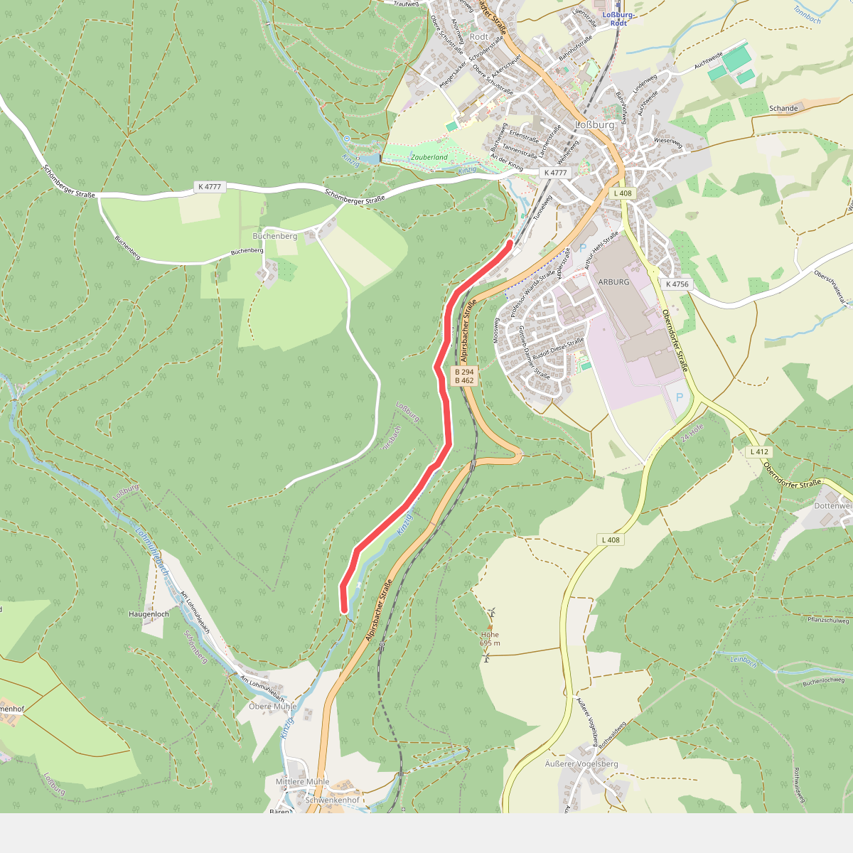 Franzenrain - Kinzigle