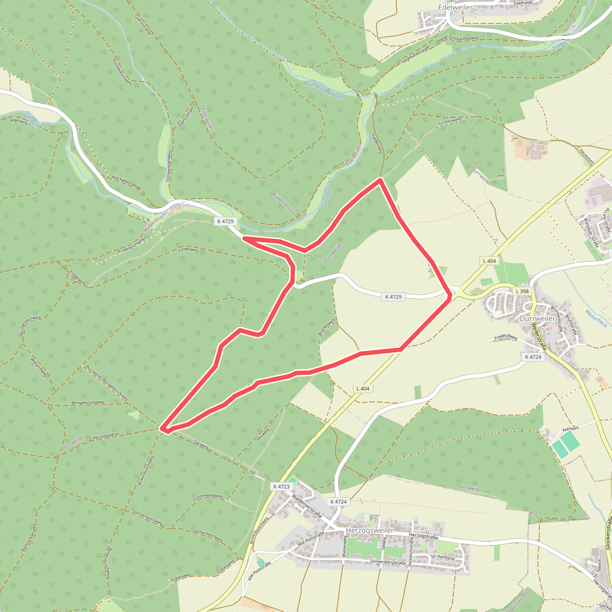 Tour 1 Nordic Walking Weiler Wald