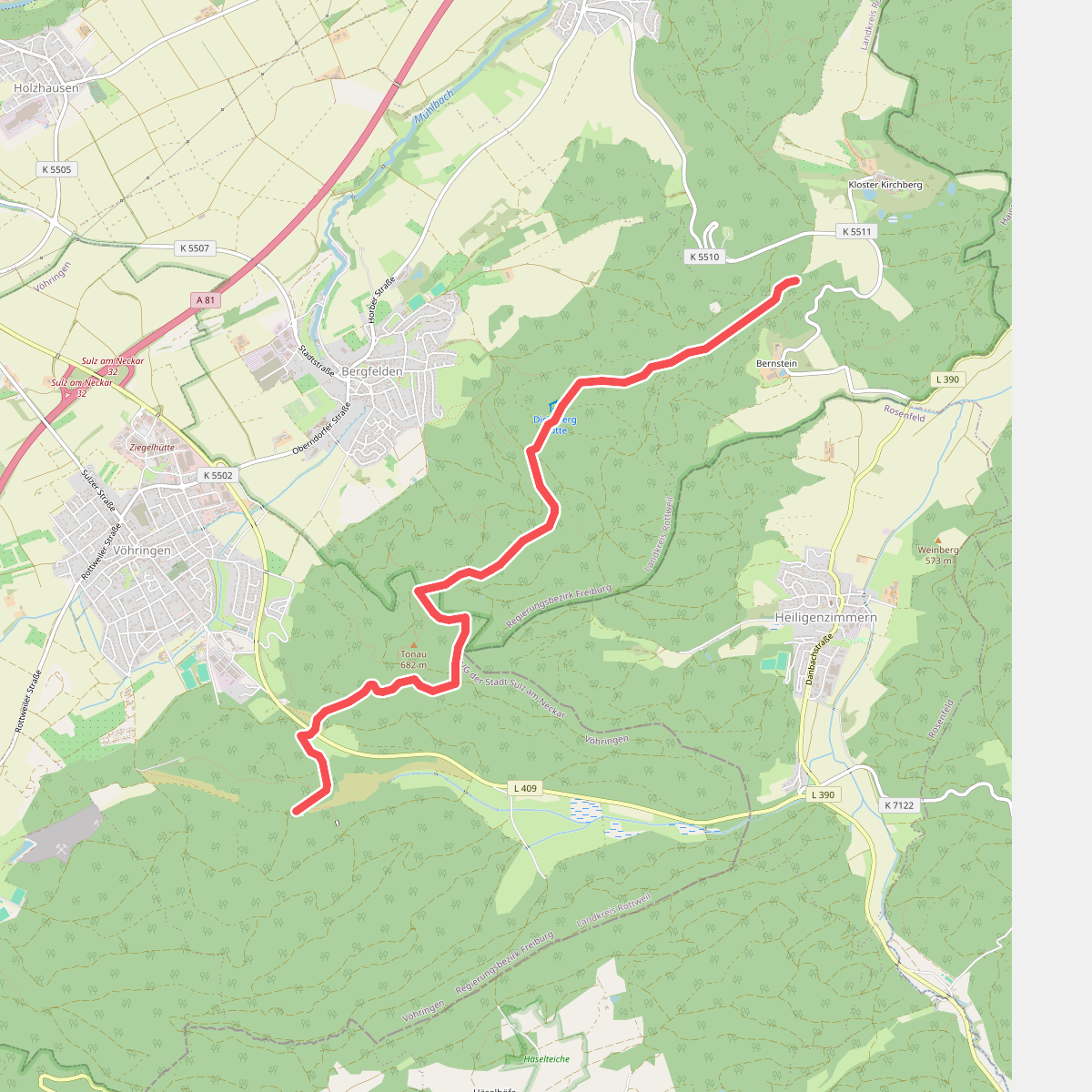 roter Punkt Keltental - Bernstein