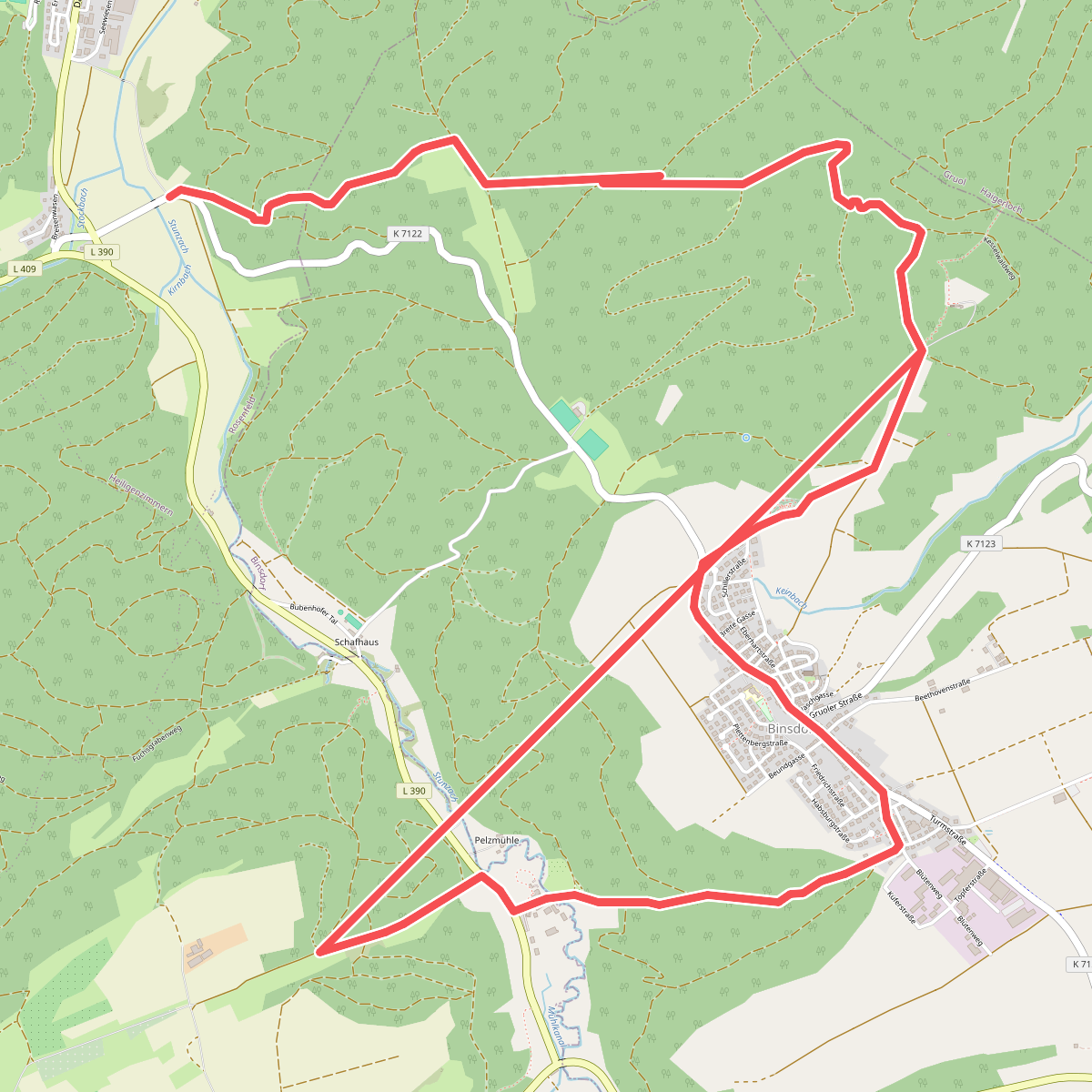 rotes Plus Binsdorf - Heiligenzimmern