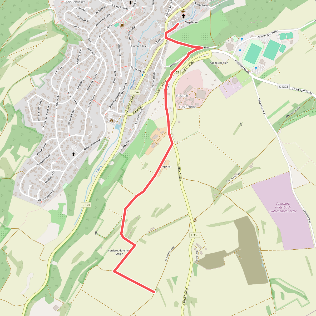 Haiterbach Am Haiterbach - Heerstraße
