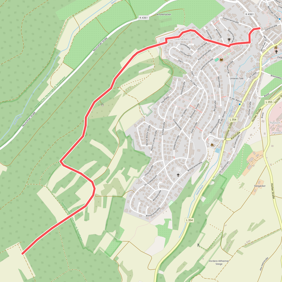 Haiterbach Hohenrain - Staudach