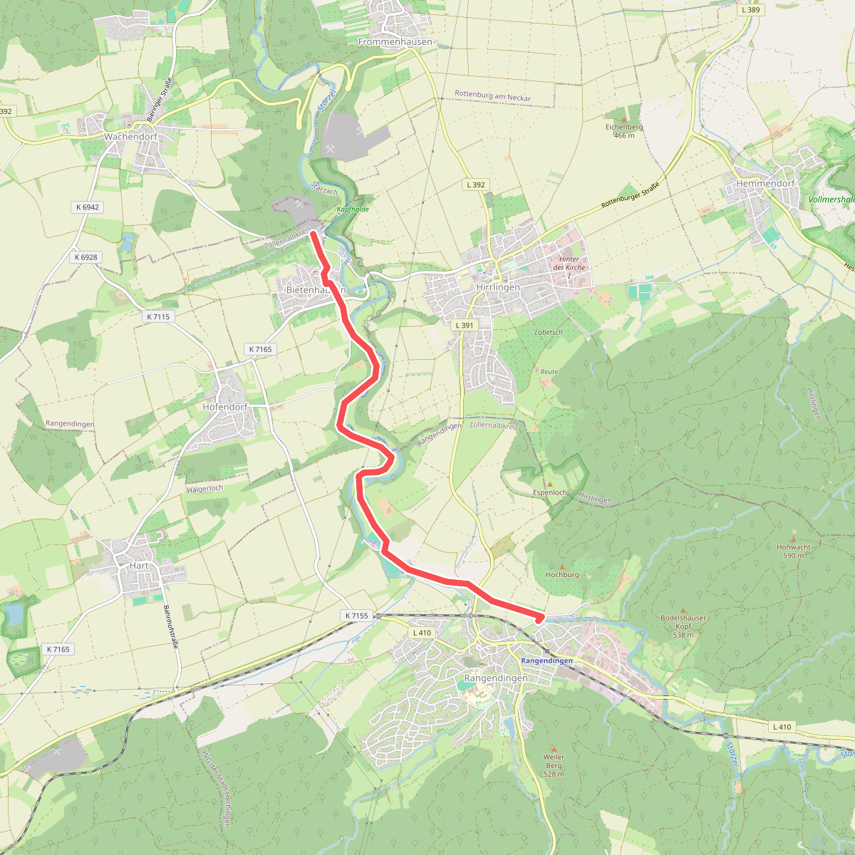 Bietenhausen -Starzeltal - Rangendingen