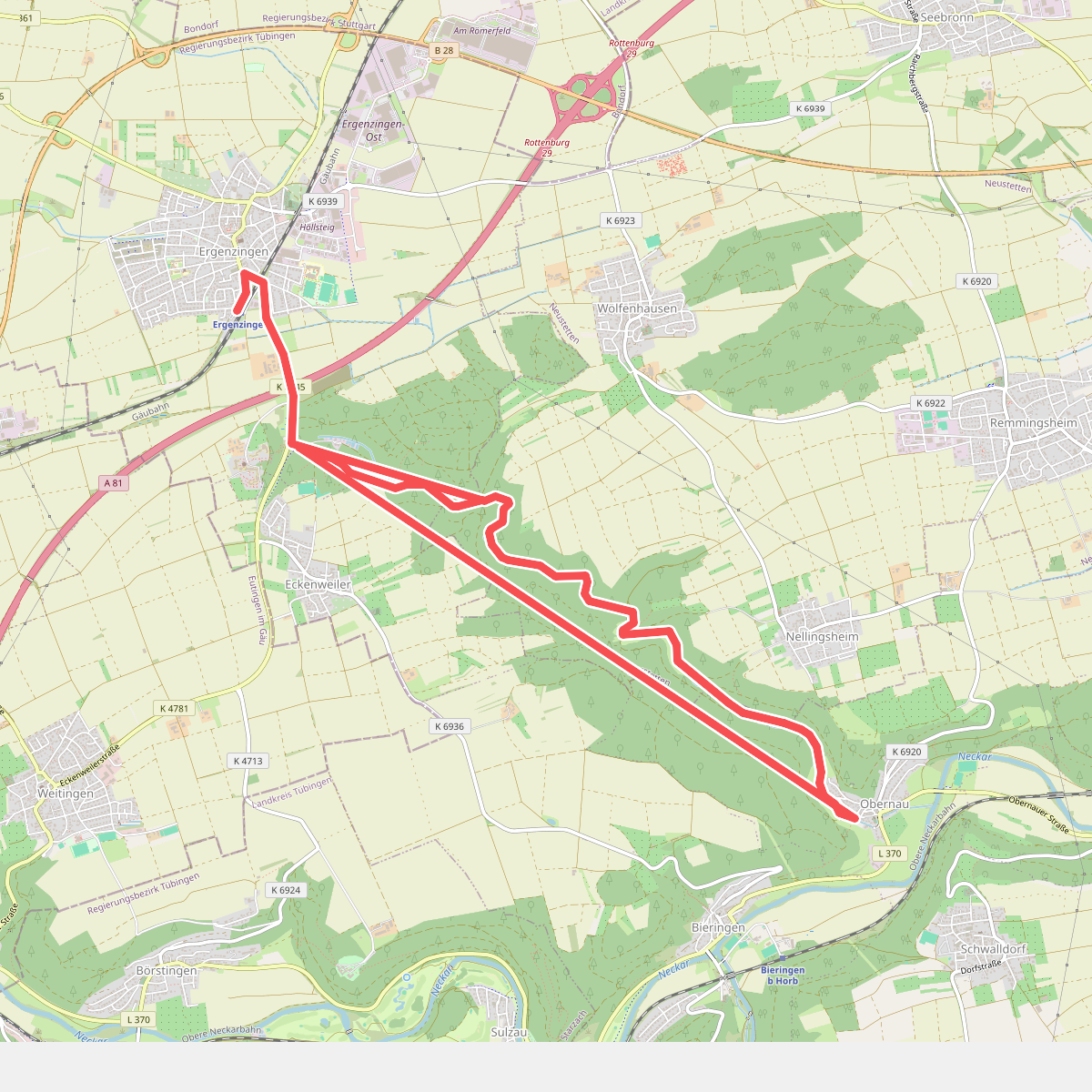 blaues Plus Ergenzingen - Obernau