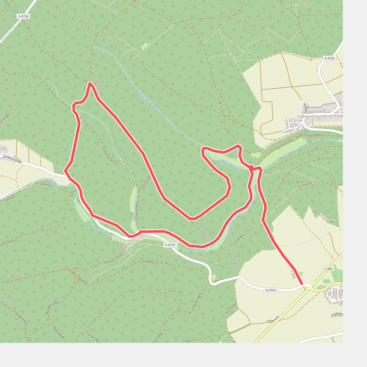 Tour 2 Nordic Walking Weiler Wald