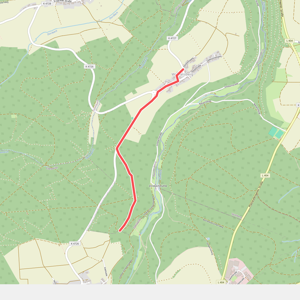 Wörnersberg - Baumplatzsteige