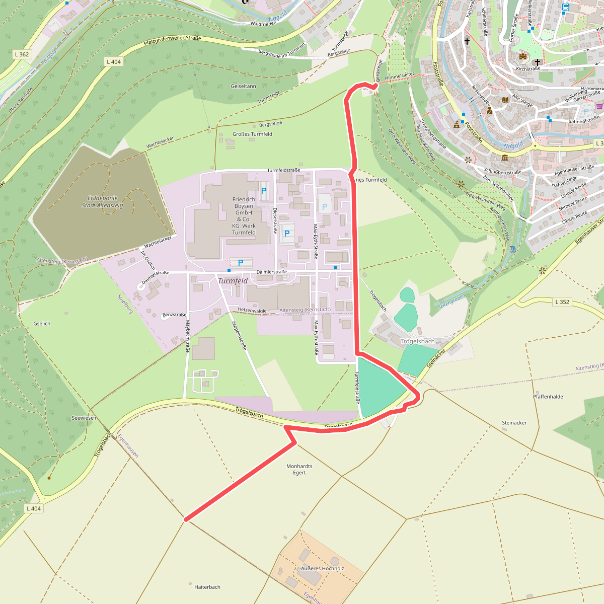 Spielberg Härte - Altensteig Schlossberg