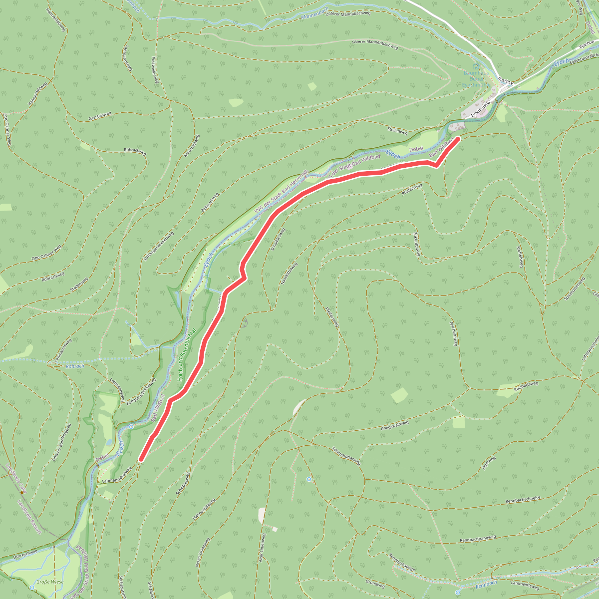 Lehensägemühle - Eyachtalweg