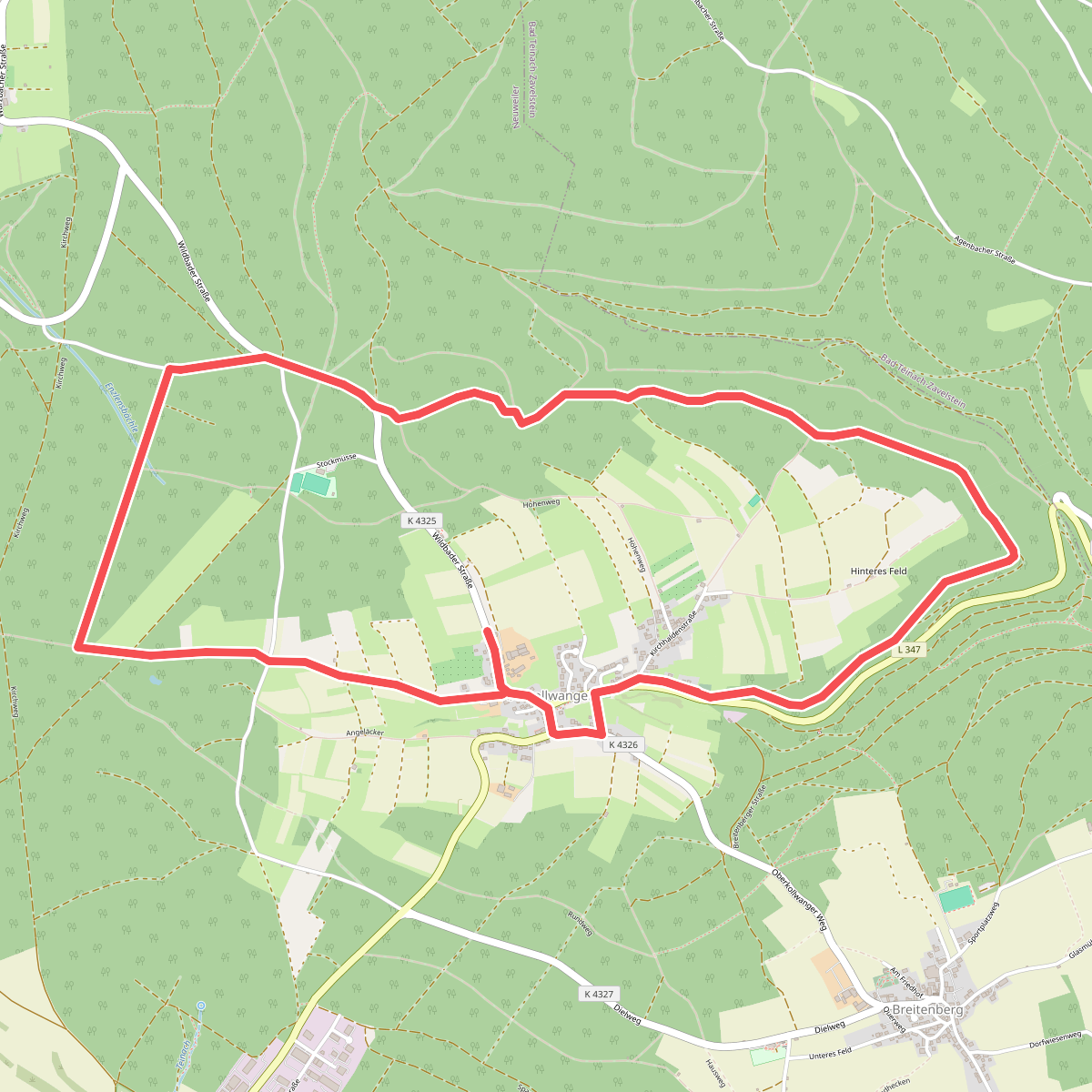 Talblick Grün