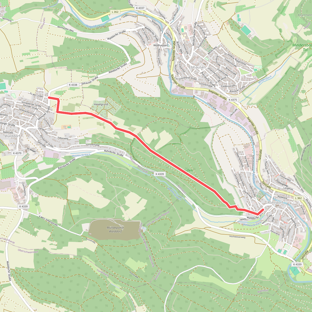Rohrdorf Bachenweg - Walddorf Zu den Linden