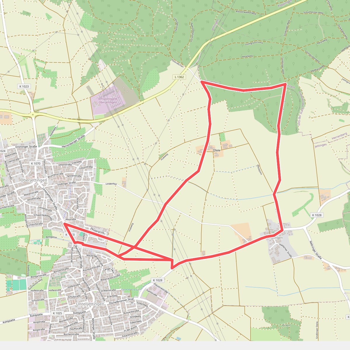 Jettingen Rundwanderweg 2 - Spitalwald