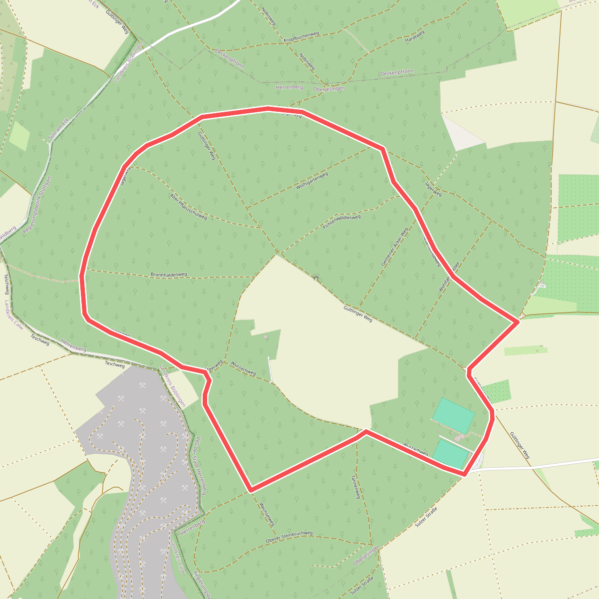 Jägerweg Route