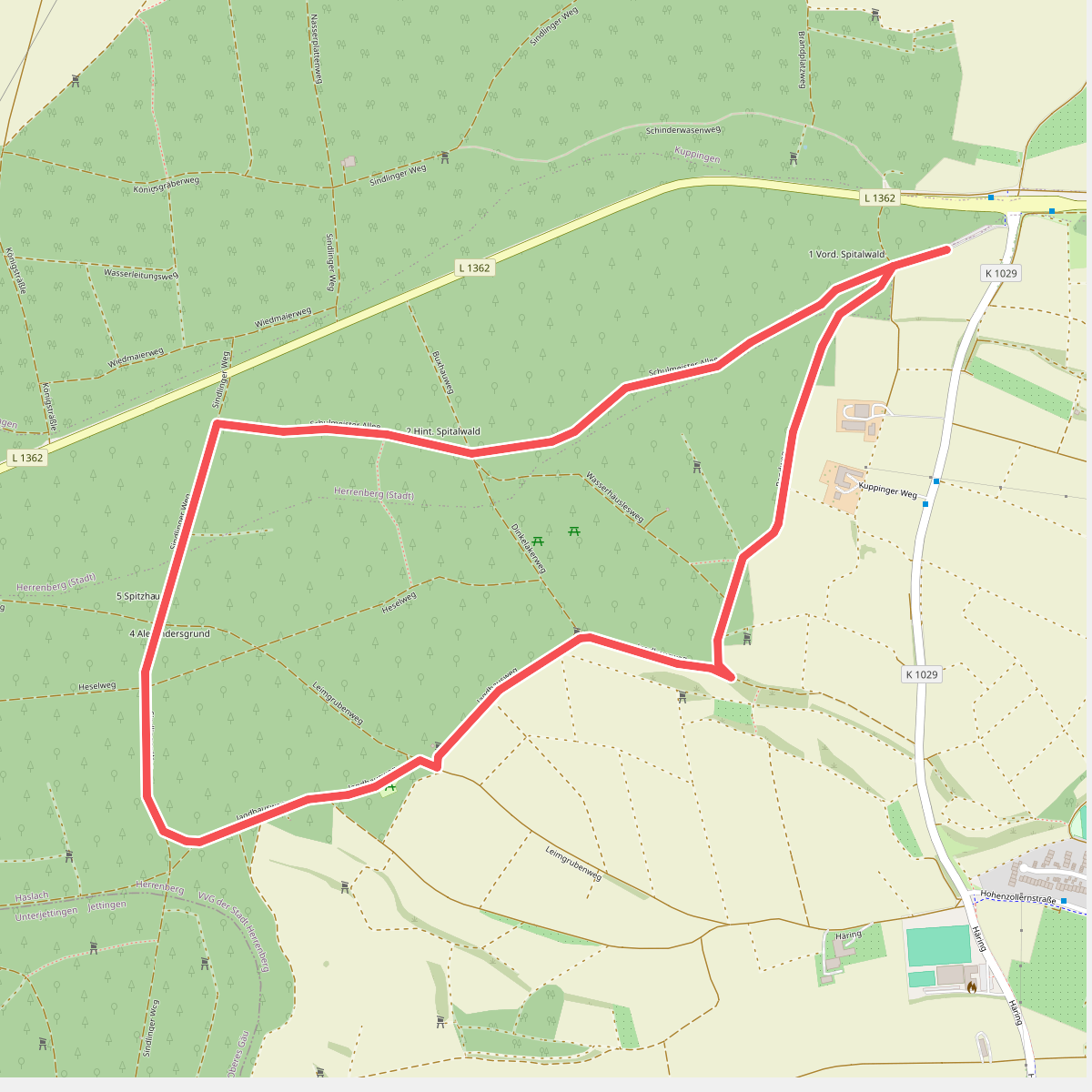 Spitalwald-Route