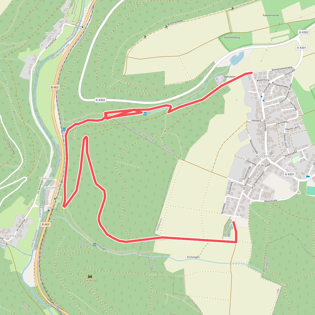 Xanderklinge Rundweg