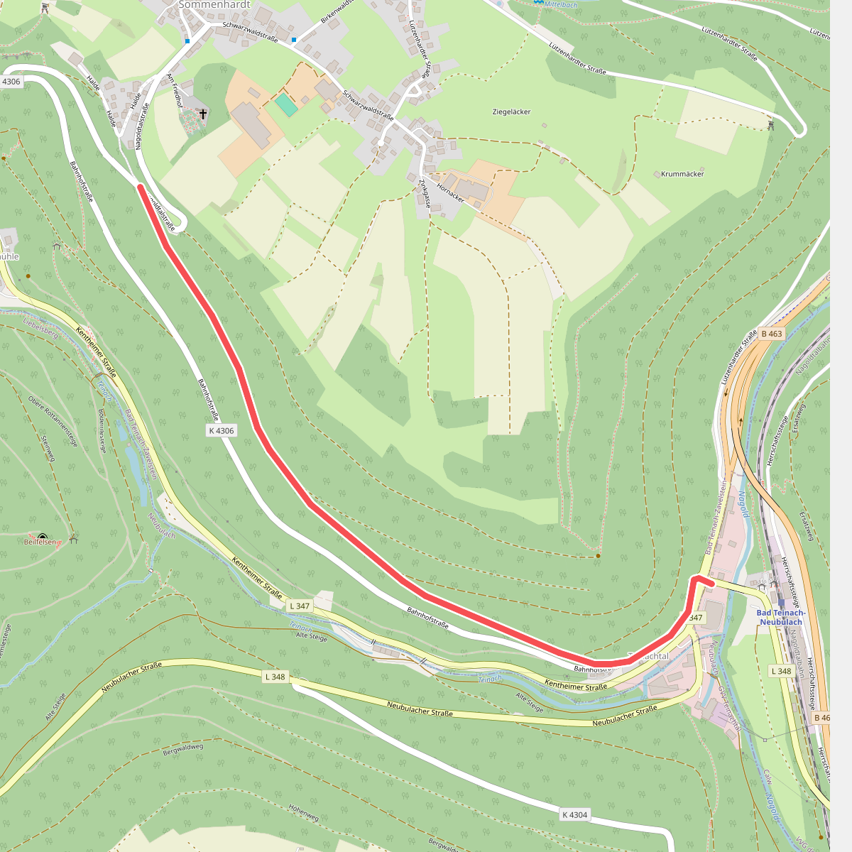Bahnhof Bad Teinach - Alte Steige