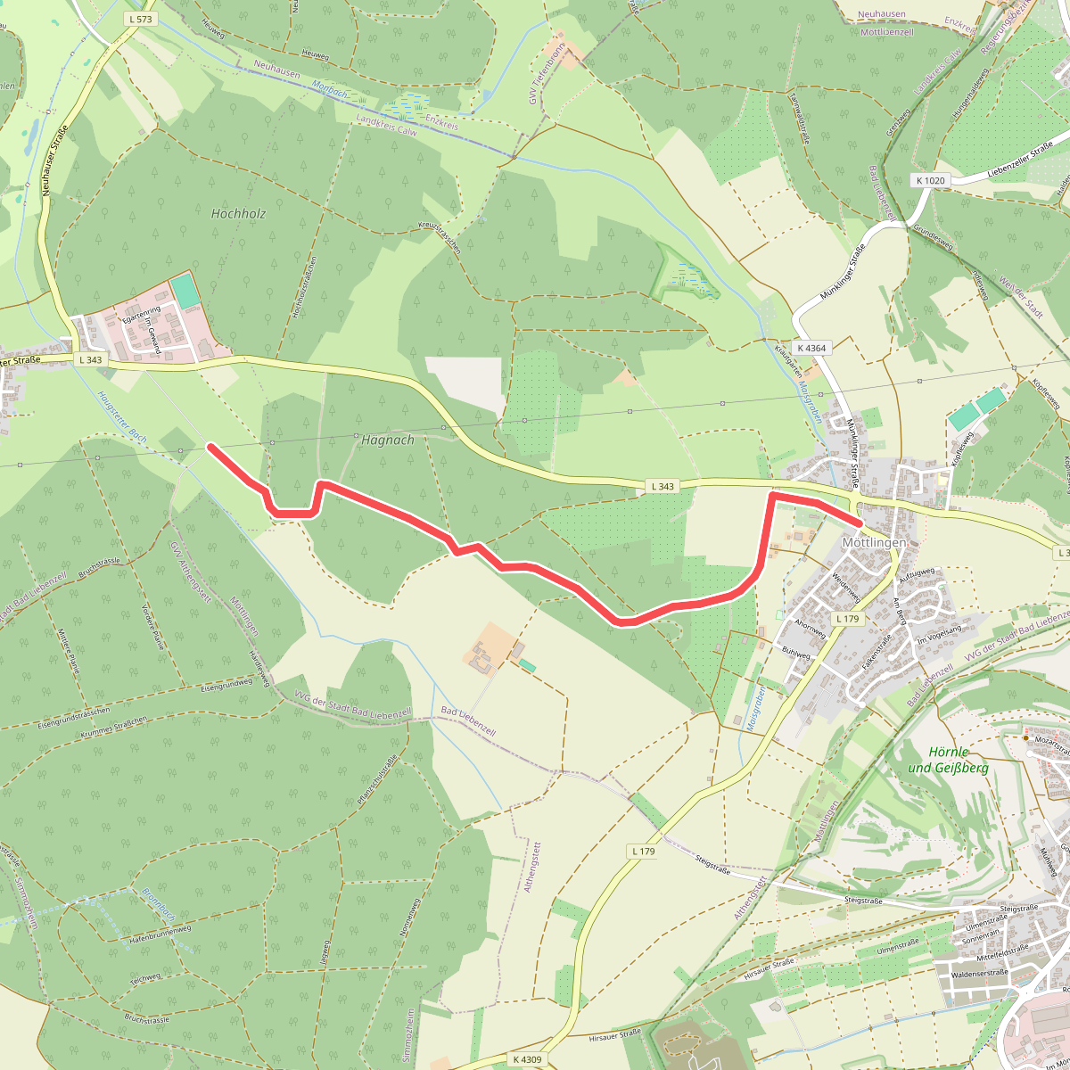 gelbe Raute Bruchhütte - Möttlingen