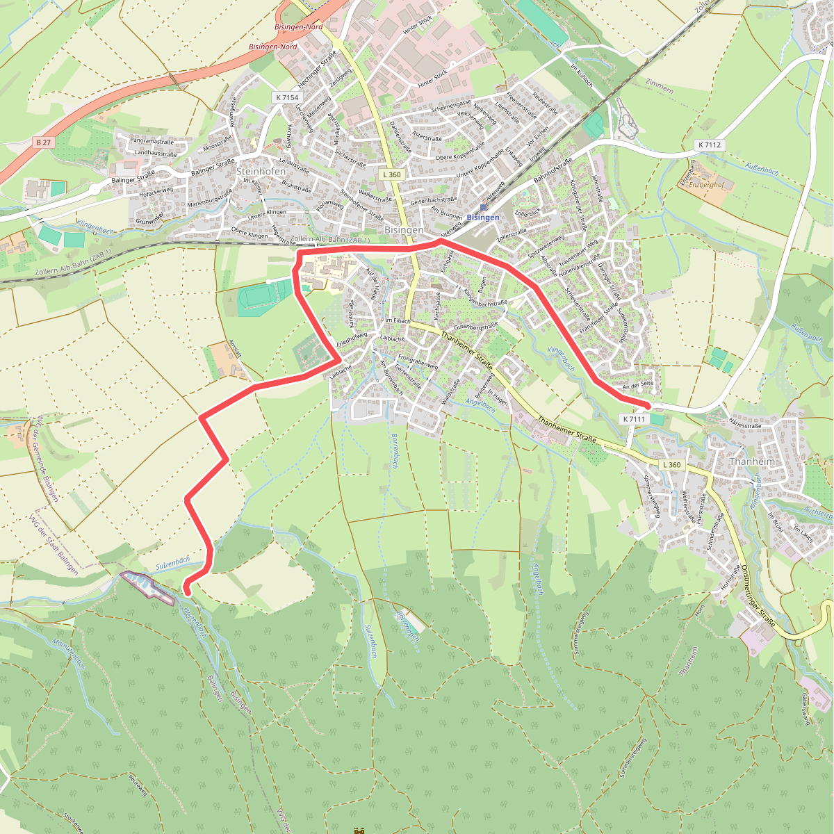 blaues Dreieck Thanheim